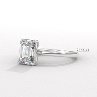 emerald diamond solitaire
