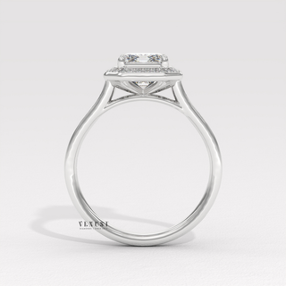 fine jewelry emerald halo, trending emerald halo ring