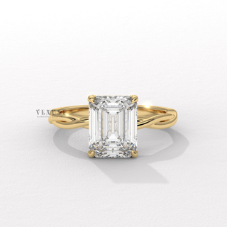 emerald infinity setting ring