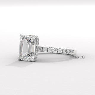 emerald pave anniversary ring