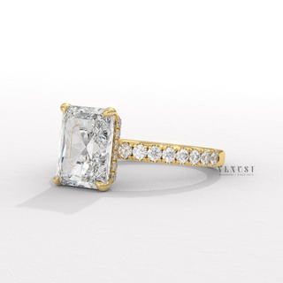 emerald pave bridal ring