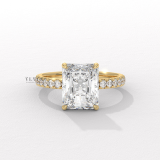 emerald pave engagement ring