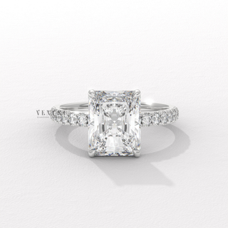 emerald pave ring for women