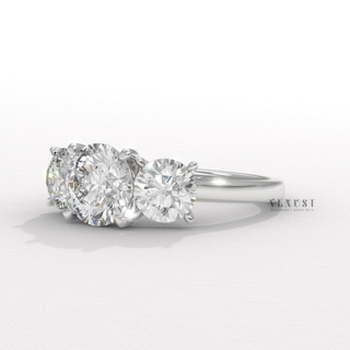 three stone ring 
round three stone ring 
diamond three stone ring 