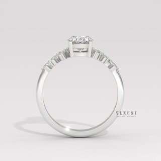 floral diamond ring aesthetic