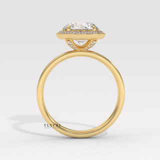 round halo ring, engagement ring, engagement halo ring