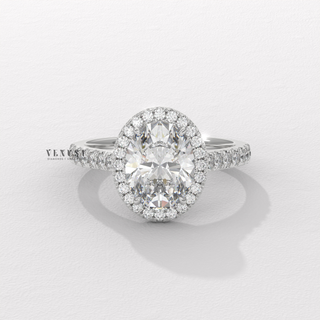 halo diamond engagement ring, halo ring modern