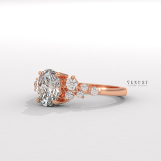 halo style round cluster ring