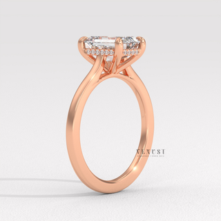hidden halo engagement ring