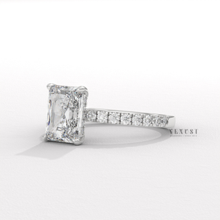 high sparkle radiant diamond ring