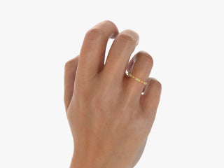 0.10 TCW Vintage Round Cut Milgrain Pave Moissanite Diamond Wedding Band