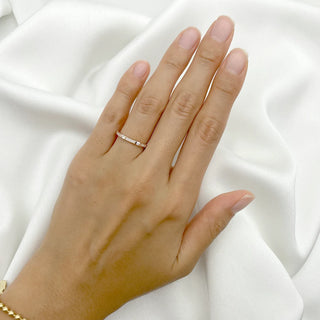 0.25 TCW Vintage Round Cut Channel Set Moissanite Diamond Wedding Band