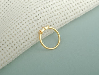 0.20 TCW Baguette & Round Cut Three Stone Moissanite Diamond Wedding Band