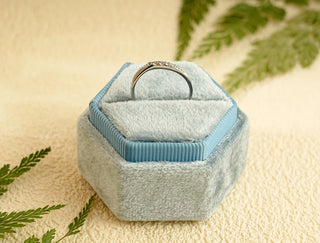 0.20 TCW Unique Round Cluster Moissanite Diamond Wedding Band