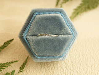 0.20 TCW Unique Round Cluster Moissanite Diamond Wedding Band