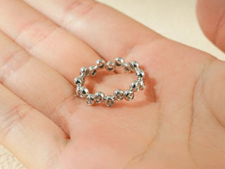 0.30 TCW Round Cut Bezel Eternity Moissanite Diamond Wedding Band