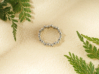 0.30 TCW Round Cut Bezel Eternity Moissanite Diamond Wedding Band