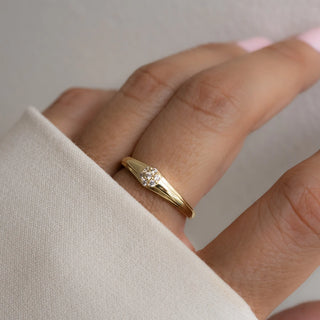 0.10TCW Round Vintage Moissanite Diamond Wedding Band