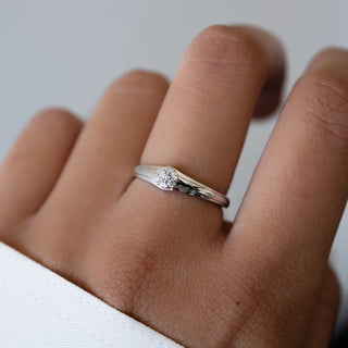 0.10TCW Round Vintage Moissanite Diamond Wedding Band