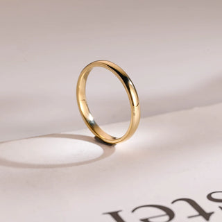 Classic Minimalist Plain Wedding Band For Men And Women