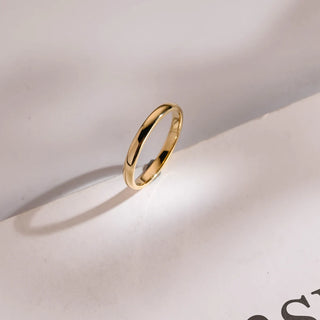 Classic Minimalist Plain Wedding Band For Men And Women