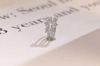 1.0 TCW Round Cut Crown Enhancer Dubble Band Moissanite Diamond Wedding Band