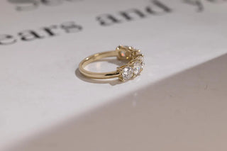2.0 TCW Cushion Half Eternity Moissanite Diamond Wedding Band