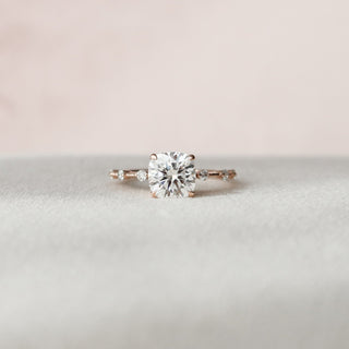 2.0CT Cushion Moissanite Diamond Engagement Ring