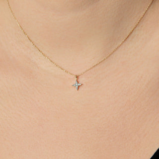 Mini North Star Diamond Necklace Gift for Her