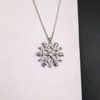 Snowflake Diamond Necklace Gift For Christmas Gift