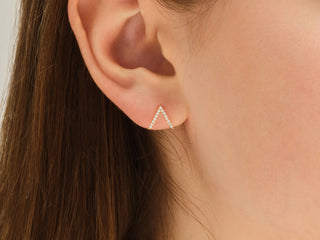 Round Cut Diamond Dual Moissanite Stud Earrings