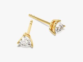 Heart Shape Diamond Moissanite Stud Earrings For Women