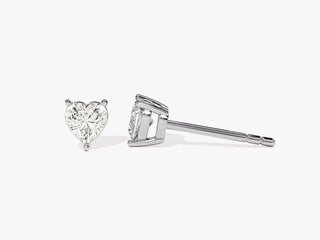 Heart Shape Diamond Moissanite Stud Earrings For Women