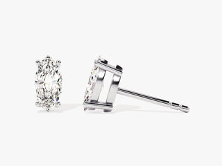 Marquise Cut Diamond Moissanite Stud Earrings