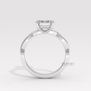 infinity emerald engagement ring for her