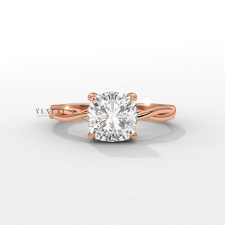 infinity hidden halo cushion ring