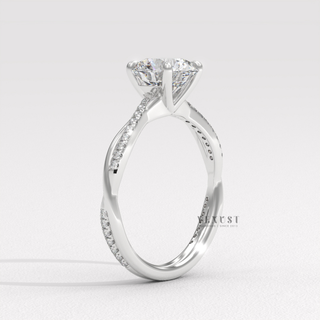 infinity loop engagement ring