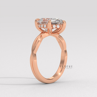 infinity pear cut ring