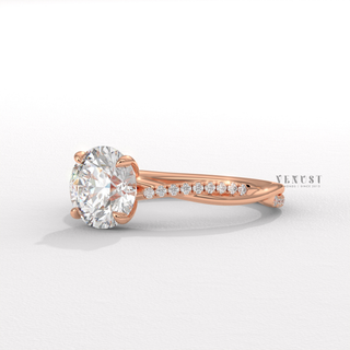 infinity style engagement ring