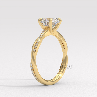 infinity symbol diamond ring