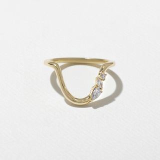 2.0ct Three Stone Oval Moissanite Diamond Unique Solitaire Engagement Ring With Wedding Band