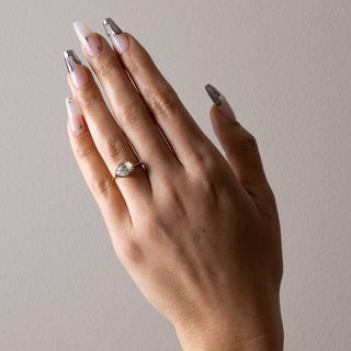 2.0ct Bezel Set Pear Diamond Moissanite Solitaire Engagement Ring With Matching Band