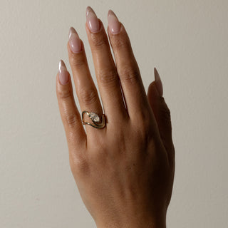 1.75ct Pear Cut Curved Engagement Unique Diamond Rings Classy With Wedding Band