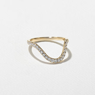 1.25ct Marquise Cut Curved Engagement Unique Diamond Rings With Matching Band