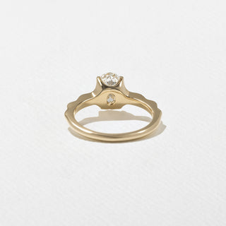 2.0ct Round Moissanite Solitaire Unique Diamond Rings Classy Engagement With Matching Band