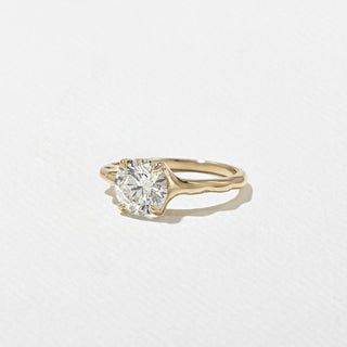 2.0ct Round Moissanite Solitaire Engagement Unique Diamond Rings Classy With Matching Curved Band