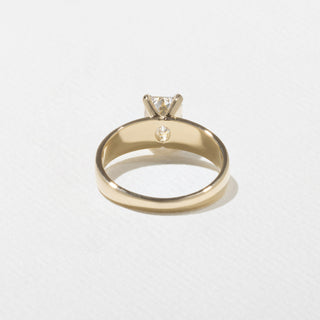 1.50ct Emerald Diamond Moissanite Unique Solitaire Engagement Ring With Matching Band