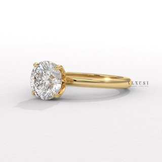 lotus style engagement ring