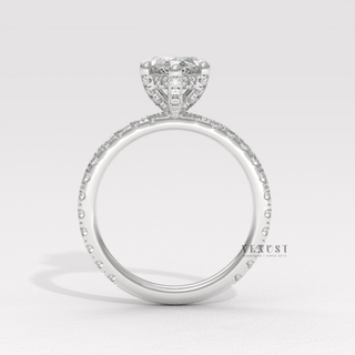 luxury marquise pave engagement ring