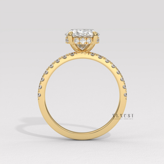 luxury oval diamond ring for her